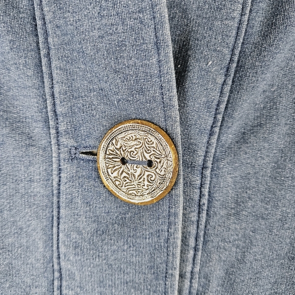 NEON BUDDHA | Timeless 2-button hooded roll sleeve casual jacket - Picture 3 of 10